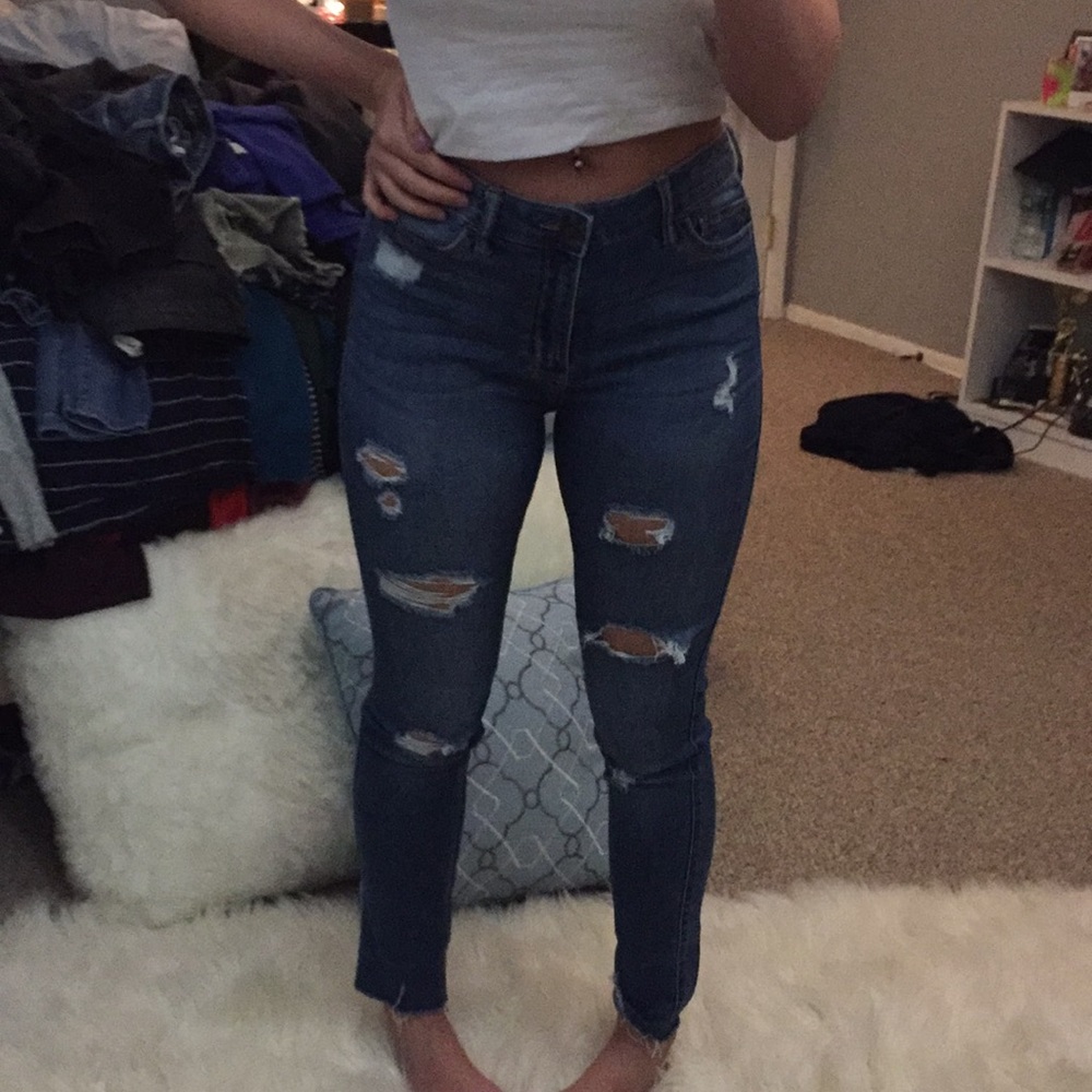 Hollister 7s w28 L28 high rise super skinny jeans